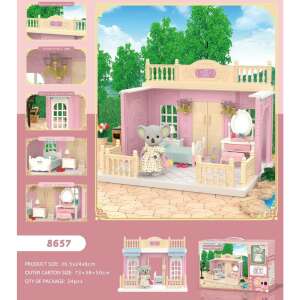 Hálószoba szett babákhoz bútorokkal és figurával, Flippy