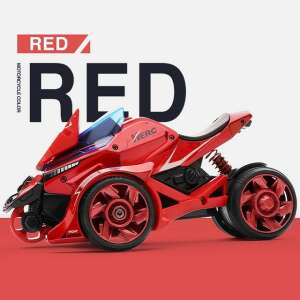 Gyerekjáték, motorhosszabbítós autó, 2 az 1-ben, piros