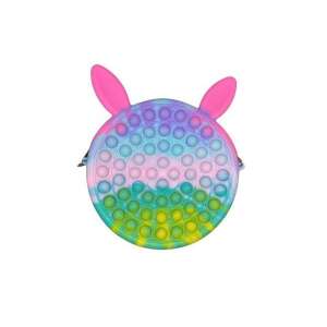 Szilikon stresszoldó játék Flippy, Pop It táska, 16 cm, Nyúl, Macarons 110441547 - Gyerek válltáska, oldaltáska
