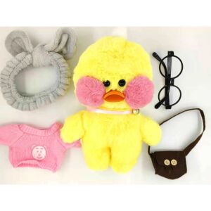 Lalafanfan Flippy Rat Plus játék - piros pofa, véletlenszerű ruhák és kiegészítők, különböző színekben