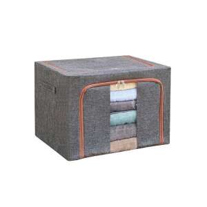 Cutie de depozitare pliabilă Flippy cu o fereastră transparentă, care arată prosoape pliate în interior - Depozitare și organizare