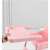 Różowy teleskopowy wysokie krzesło dla niemowląt Flippy z tacką