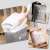Cos depozitare, KipHome, Deschisa, 72 L, Textil, 30x40x60 cm, Roz, Cu imprimeu 110442038