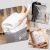 Cos depozitare, KipHome, Deschisa, 72 L, Textil, 30x40x60 cm, Roz, Cu imprimeu 110442038