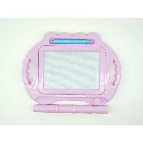 Flippy mágneses rajztábla tollal, halvány rózsaszín, 23x17 cm