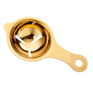 Разделител за жълтъци, неръждаема стомана, златист, лесен за употреба, 14x7,5 cm - Кухненски прибори