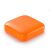 Oranžová krabička na pilulky Flippy, zatvorená