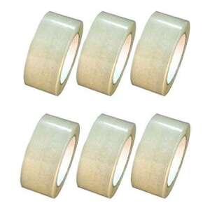 6 role de bandă adezivă transparentă Flippy, 48 mm x 60 m - Benzi adezive