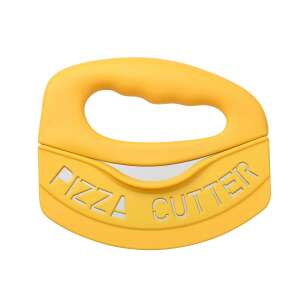 Krájač na pizzu Flippy, so silikónovou ochranou čepele, nehrdzavejúca oceľ, 15,5 cm, žltý 110442596 - Kuchynské pomôcky