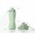 Flippy faltbare Wasserflasche, aus Silikon, wiederverwendbar, beständig gegen hohe Temperaturen, leicht zu verstauen und zu tragen, 22 x 7,8 cm, 600 ml, grün 110442546