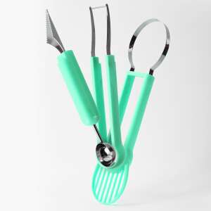 Flippy 4-in-1 Obstwerkzeugset, mintgrün - Küchenaccessories