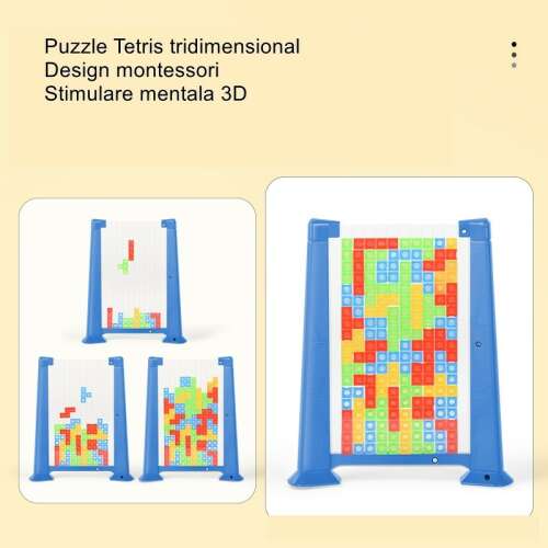 Intelligencia Tetris Flippy kirakós játék, különböző nézetekből és játék közben