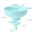 Palnie din plastic 3 in 1 KipHome, doua dimensiuni de scurgere, cu filet si filtru, diametru scurgere 5.4 cm, 11.5 x 16.7 cm, albastru 110442926