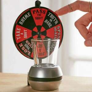 Flippy Party Shot Wheel játék: Forgasd meg a kereket és vedd a lövést, igazság vagy feladat. Szórakoztató felnőtt partijáték. - Felnőtt társasjáték