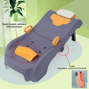 Suport spălare păr pliabil Flippy pentru copii, bleumarin, 82 x 40 x 28 cm - Flippy