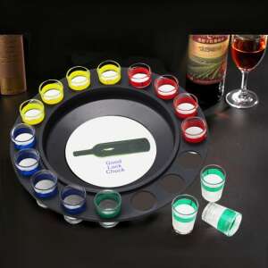 Good Luck Chuck Forgó palackos ivójáték 16 shot pohárral - Felnőtt társasjáték