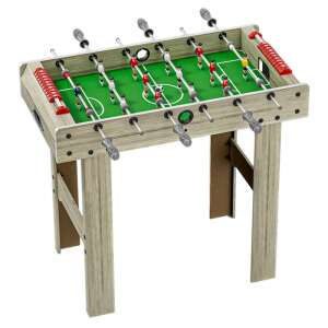 Masa de Fotbal cu Teren si 18 Jucatori KipHome, 6 Manere, cu Tablou pentru Scor, din Metal, Lemn si ABS, 81 x 43 x 78 cm, cu Picioare, pentru copii/adulti, Gri 110443657 - Mese de fotbal si accesorii