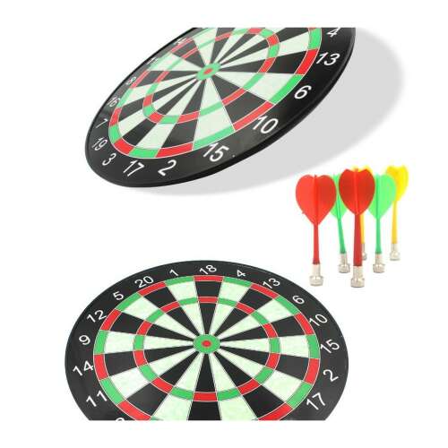 Flippy Darts mágneses darts tábla játékkészlet 4 nyíllal, klasszikus dizájn, több színben, 28,6 x 28,6 cm