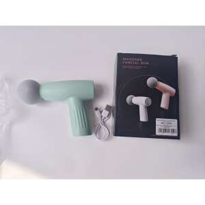 Flippy Mini Massagepistole, Pistolenform, USB-C Aufladung, Tragbares Massagegerät, 120 Minuten Akkulaufzeit, 3 Geschwindigkeitsstufen, Grün - Massagepistolen