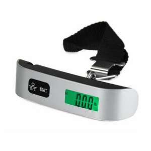 Cyfrowa waga ręczna, Flippy, przenośna waga, waga bagażowa, udźwig 50 kg, funkcja tarowania, 12,5 x 2,8 x 2,8 cm, czarno-biała 110444131 - Akcesoria do walizek