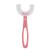 Szczoteczka do zębów Flippy U-Shaped dla dzieci w wieku 6-12 lat, miękkie włosie, 12 cm, wzór serca, kolor różowy 110444284