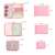 Rosa Secret Pouch Reiseorganizer-Set für Gepäck, 6 Stück, mit Netz- und Reißverschlussfächern, mit Maßen