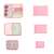 Rosa Secret Pouch Reiseorganizer-Set für Gepäck, 6 Stück, mit Netz- und Reißverschlussfächern