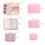 Flippy 6-teiliges rosa Reise-Organizer-Set Abmessungen