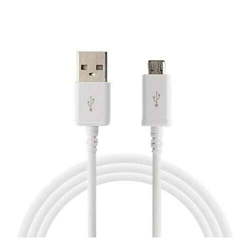 Fehér USB-A - Micro USB kábel, 1 méter hosszú