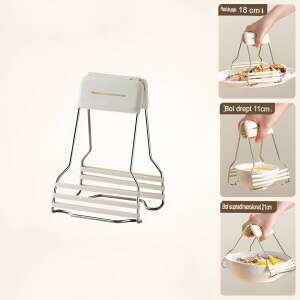 Colaj care prezintă clema pentru boluri Flippy în uz cu diverse feluri de mâncare, demonstrând versatilitatea sa. - Ustensile de bucătărie