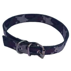 Zgarda pentru caini, imprimeu militar, material textil, 2.5 x 60 cm, ajustabila, 45-55 cm 110447198 - Coliere pentru animale de companie