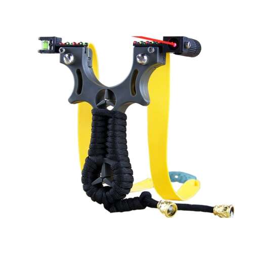 MRG M1058 professzionális labdavadász csúzli lézeres célponttal sziklával, latex kötéllel, alumíniummal, bőrzsebbel, szürke 110448012