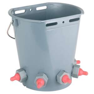 Lambár duplex etetővödör, lapos 5 lyukkal, bimbó nélkül, juh, kecske cumisüveg - Sertés