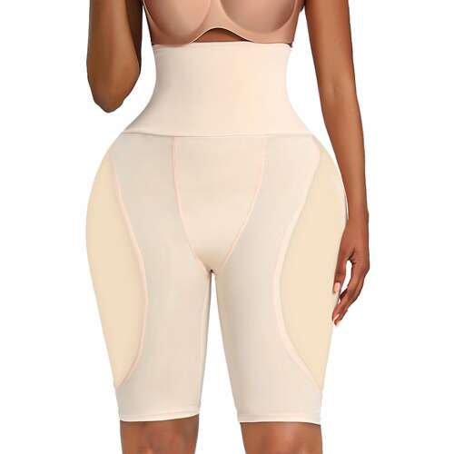 Push-Up nohavičky tvarujúce zadok a boky, Efekt presýpacích hodín – Béžová – L-XL, Béžová 110470295