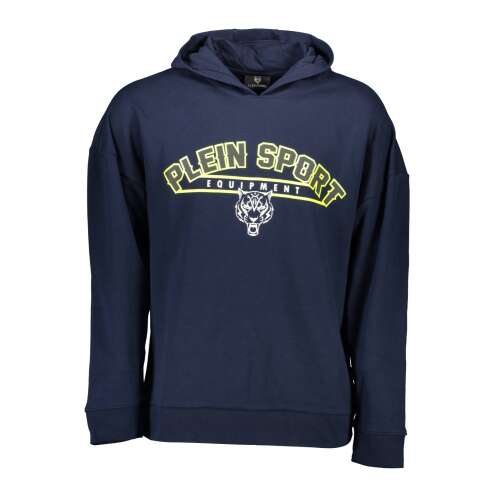 PLEIN SPORT Equipment Herren-Hoodie in marineblau mit Logo