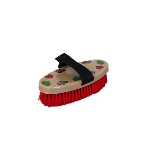 Lókefe vörös sörtékkel és fekete pánttal, virágmintával