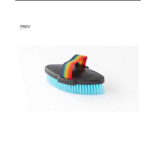 HB 1696 Testkefe puhaszőrű szivárványpántos világoskék 3 db-os   Lóápolás