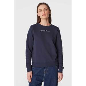 Tommy Jeans Damski Granatowy Sweter, haftowane logo, styl casual - Dla kobiet