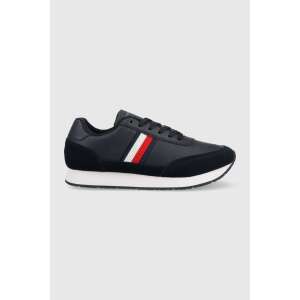 Schuhe Tommy Hilfiger Core Eva Runner Corporate Lea FM0FM04397 45 EU Blau 110496068 - Tommy Hilfiger