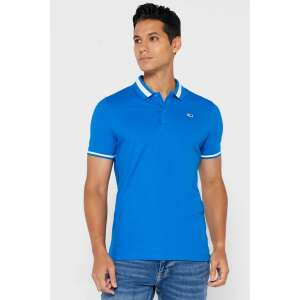 Tommy Jeans, Slim fit organikus pamut keverék póló, kék, S 110496158 - Tommy Jeans