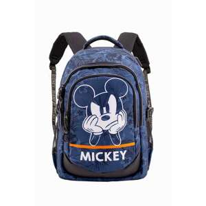 Blauer Mickey Mouse Rucksack mit tropischem Muster, 44 x 30 x 17 cm - Nonbrand Schultaschen, Ranzen