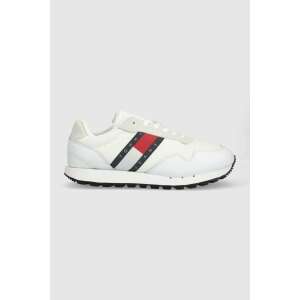 Pantofi Tommy Jeans Retro Runner Ess EM0EM01081 44 EU Alb 110496550 - Tommy Jeans
