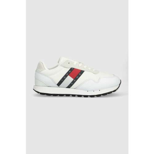 Pantofi Tommy Jeans Retro Runner Ess EM0EM01081 44 EU Alb 110496550
