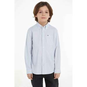 Camasa copii Tommy Hilfiger KB0KB08517 8 ani Alb/Albastru lavanda 128 CM 110497486 - Modă și îmbrăcăminte