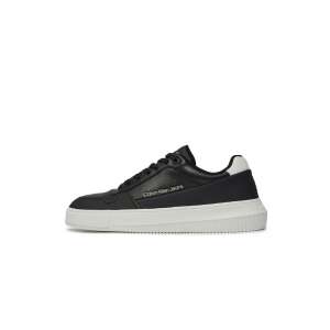 Sportschuhe Calvin Klein Jeans Chunky Cupsole Low Lth In Sat YM0YM00873 41 EU Schwarz | Weiß 110497843 - Calvin Klein