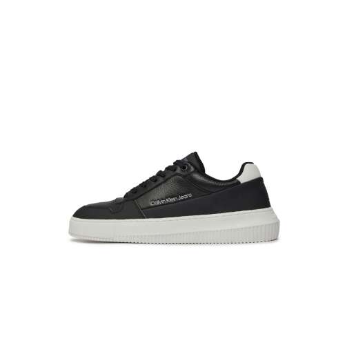 Sportschuhe Calvin Klein Jeans Chunky Cupsole Low Lth In Sat YM0YM00873 41 EU Schwarz | Weiß 110497843
