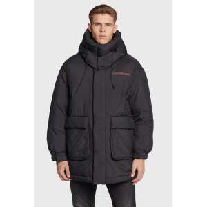 Calvin Klein Jeans Herren schwarze Daunenjacke mit Kapuze - Herrenbekleidung