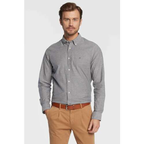 Tommy Hilfiger Oxford Herrenhemd MW0MW25037 L INTL Grau 110498196