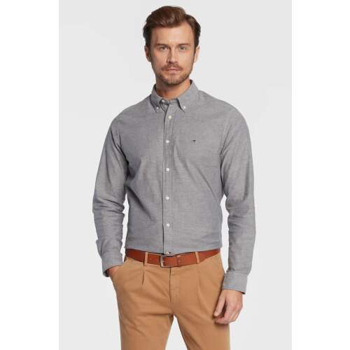 Męska koszula Tommy Hilfiger Oxford MW0MW25037 XL INTL Szara