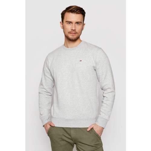 Tommy Jeans Herren grauer Pullover, lässiger Stil, bequeme Passform